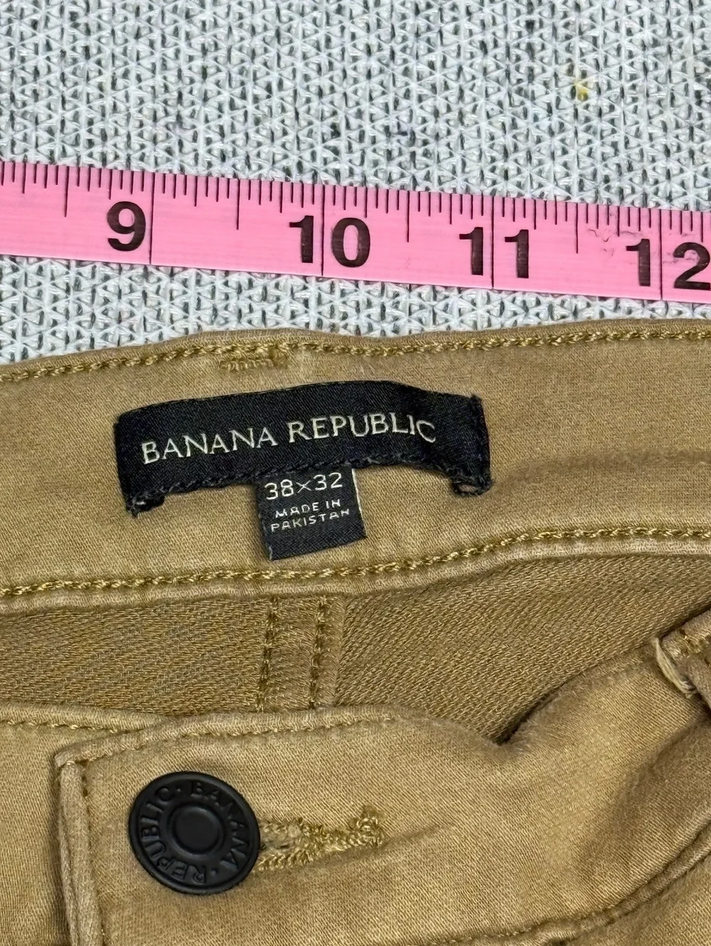 Banana Republic Men's 5 Pocket Stretch Khaki Pants 38x32